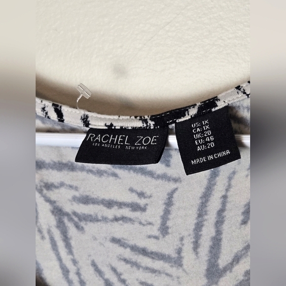 Rachel Zoe Tiered Leaf Sleeveless Dress, Size 1X - Picture 2 of 2